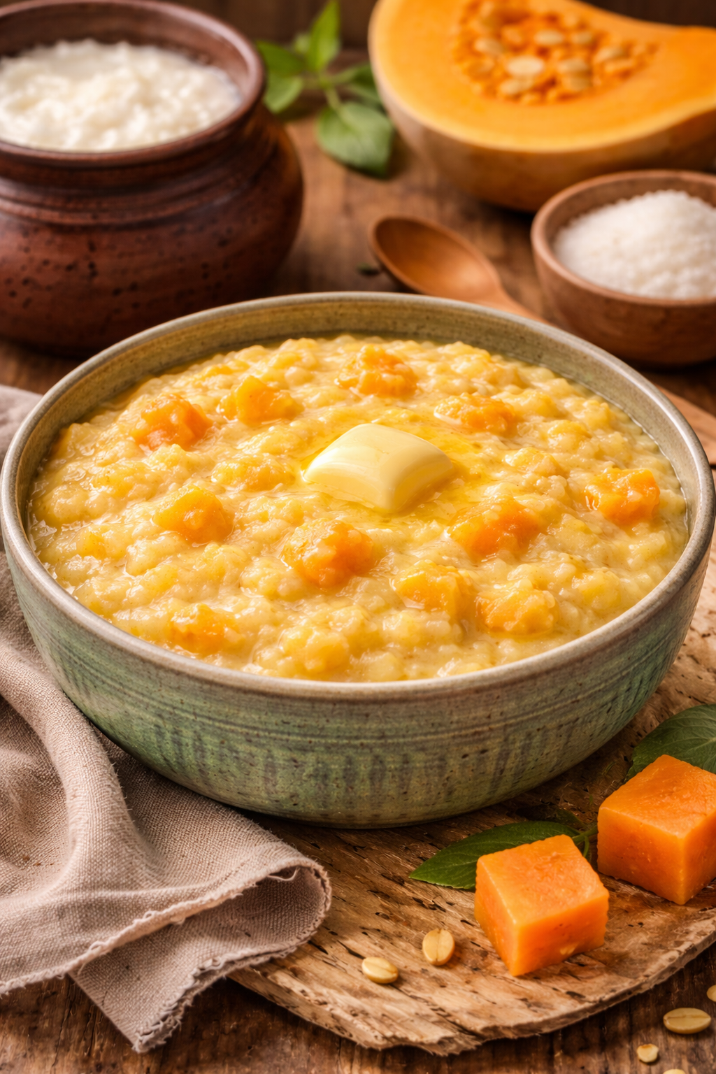 Umqa (Pumpkin & Maize Meal Porridge)