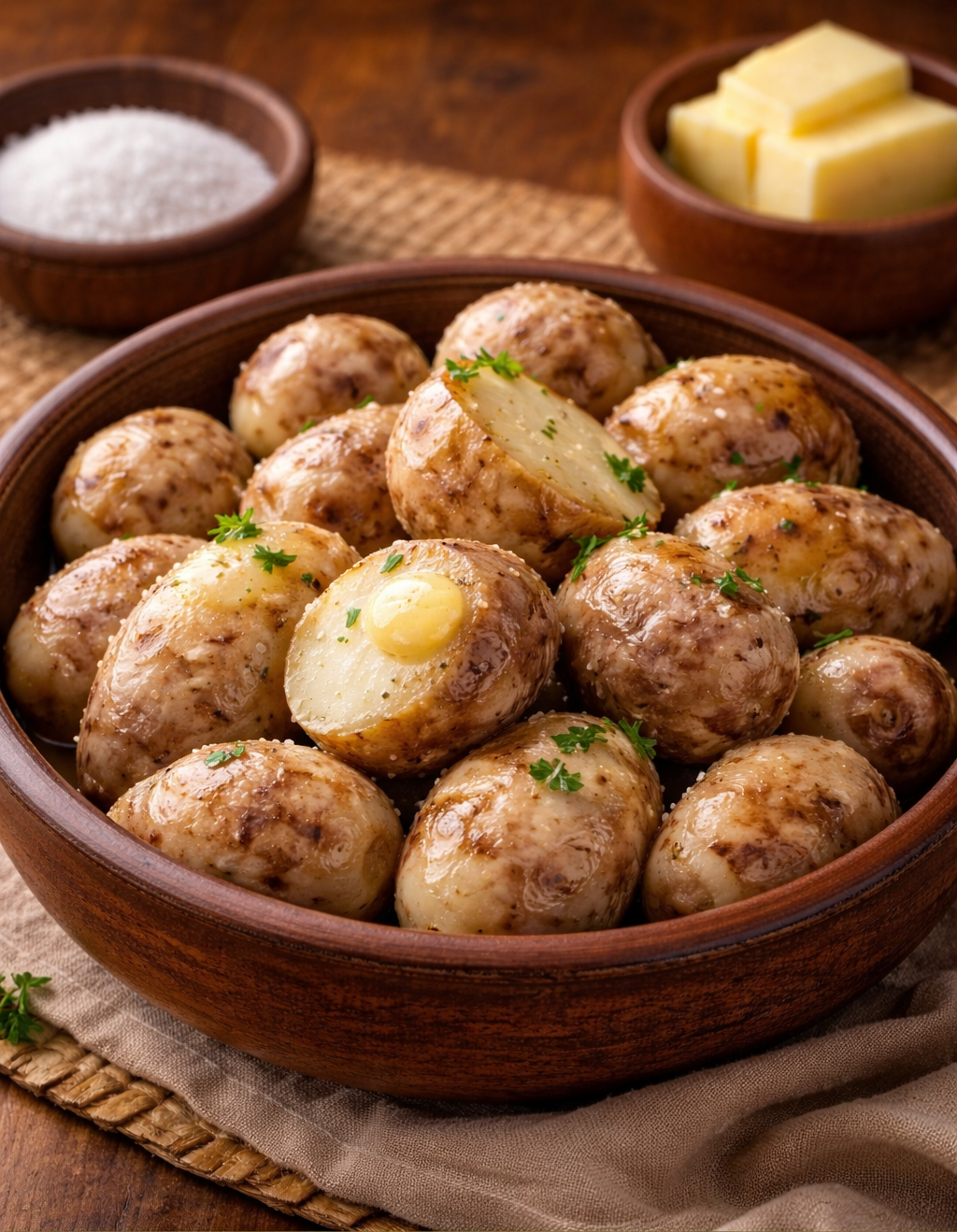 Amadumbe – homemade traditional South African recipe, plated and ready to serve