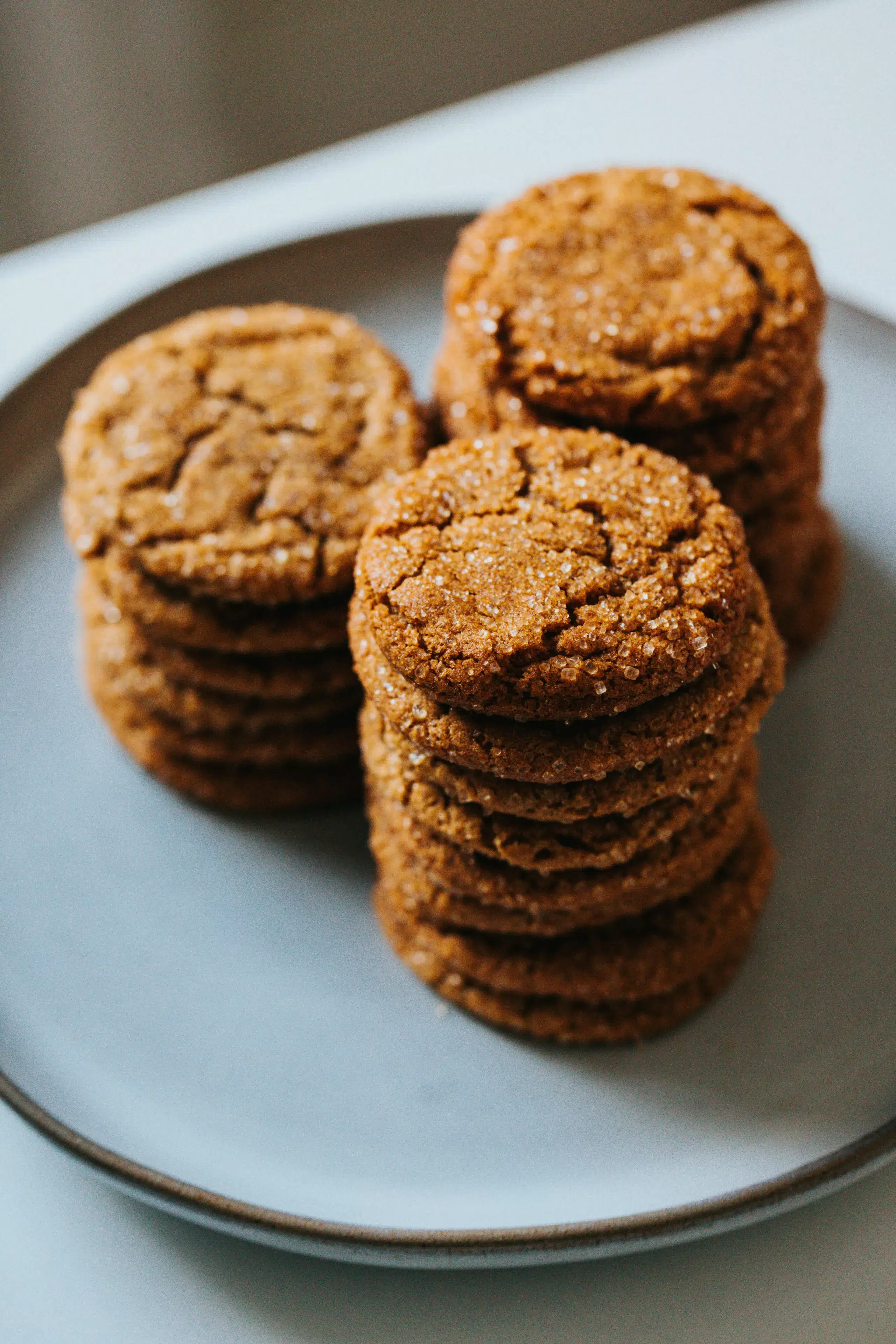 Ginger Biscuits (Gemmerkoekies) – homemade traditional South African recipe, plated and ready to serve