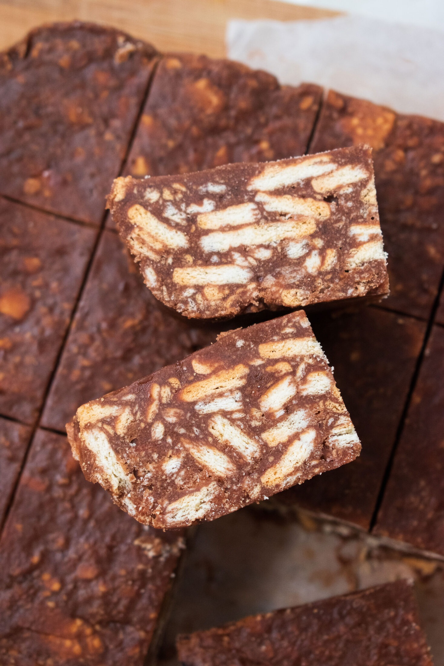 Marie Biscuit Chocolate Squares