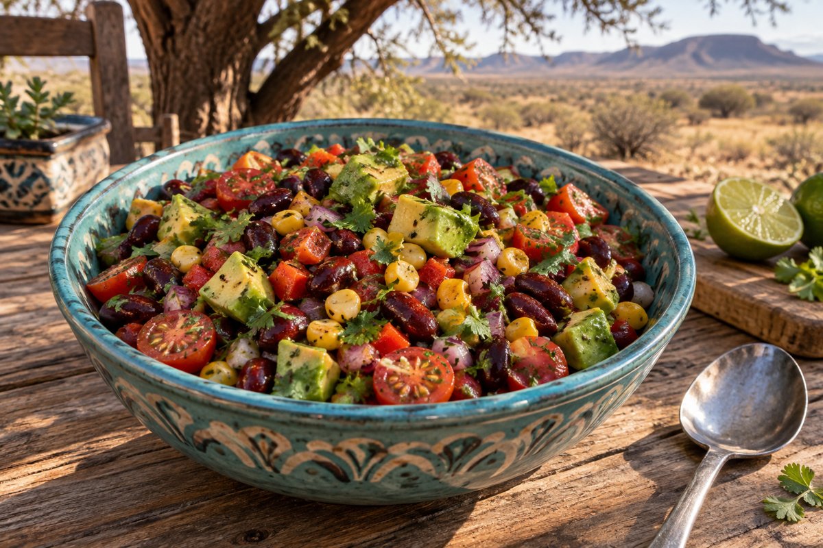 Mexican Salad – homemade traditional South African recipe, plated and ready to serve