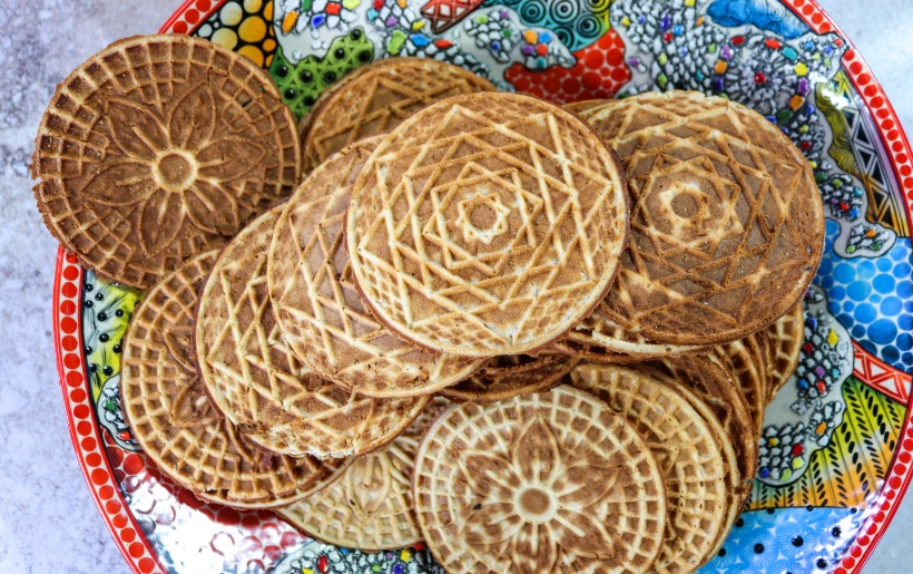 Oblietjies – homemade traditional South African recipe, plated and ready to serve