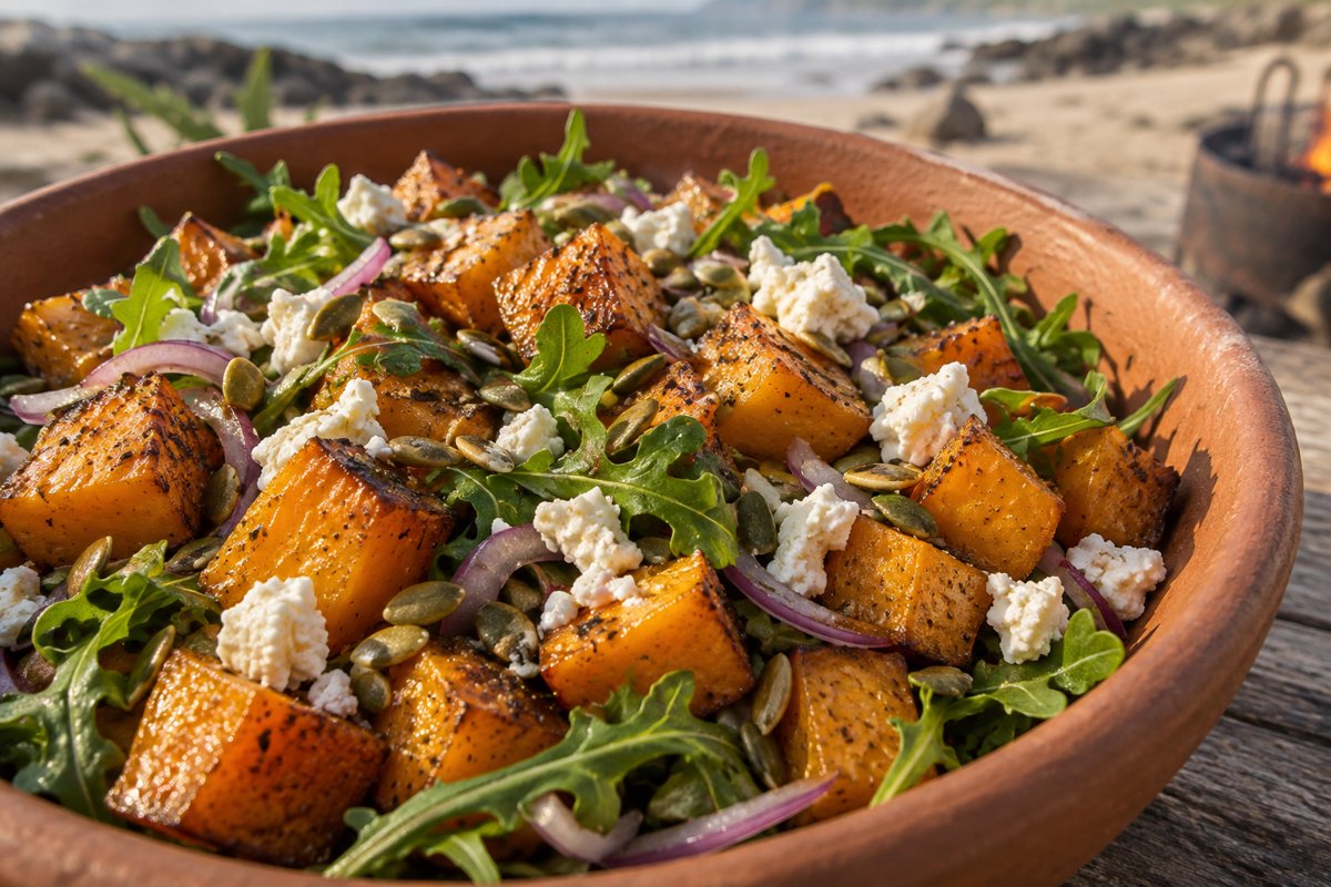 Roasted Butternut Salad – homemade traditional South African recipe, plated and ready to serve